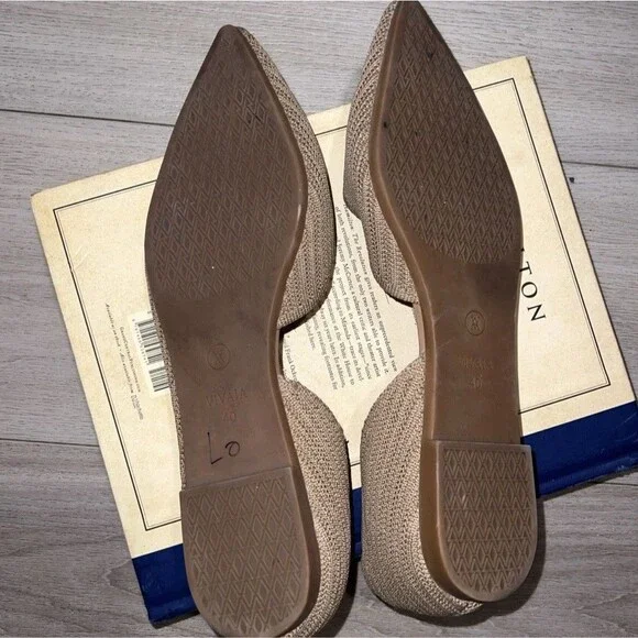 VIVAIA Pointed-Toe D'Orsay Flats (Melia) Tan Brown EU Size 40 US 9.5 Office - Picture 4 of 8